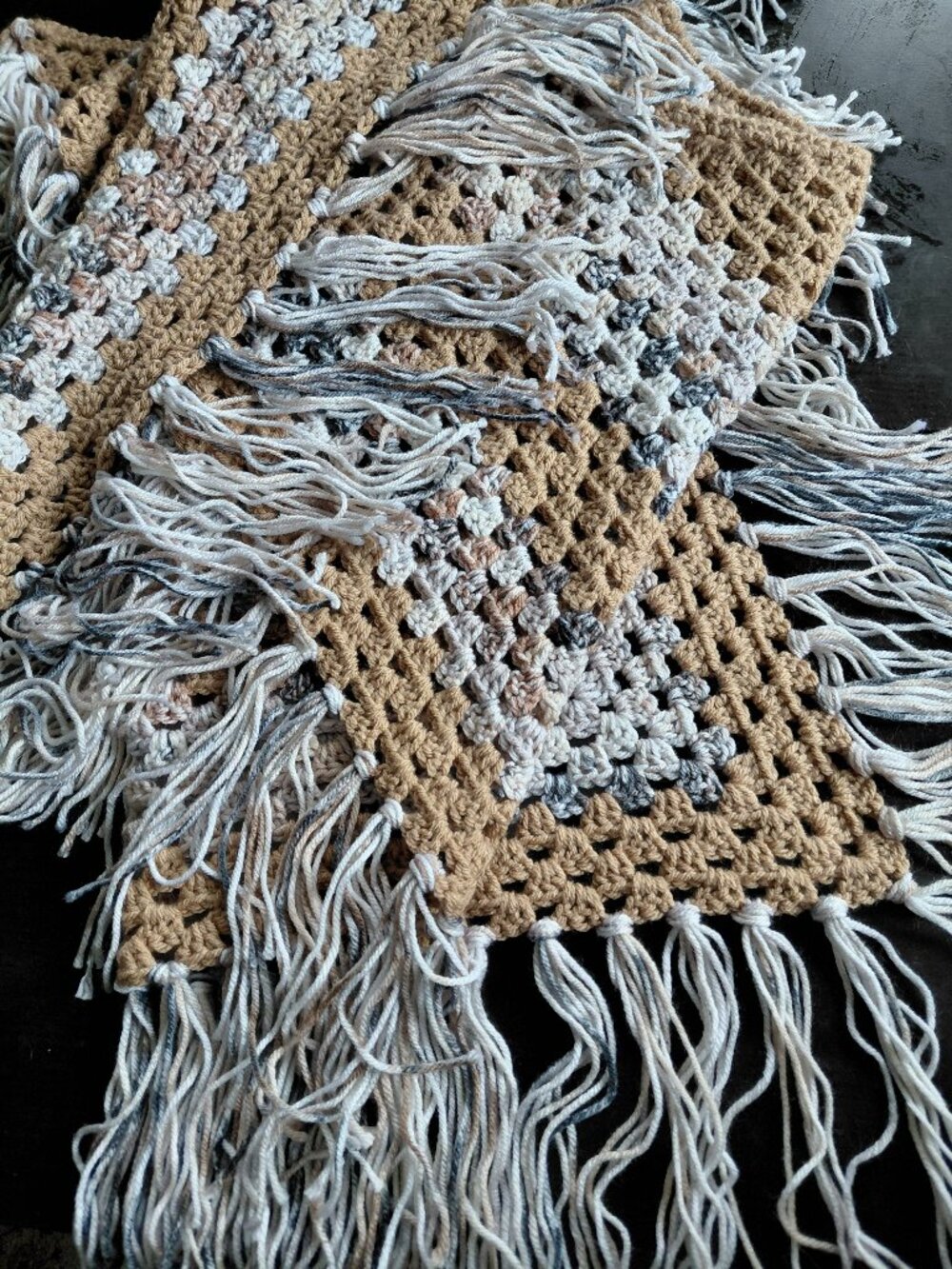 Handmade Crochet Shawl Wrap | Super Soft Boho Layering Piece One of a Kind